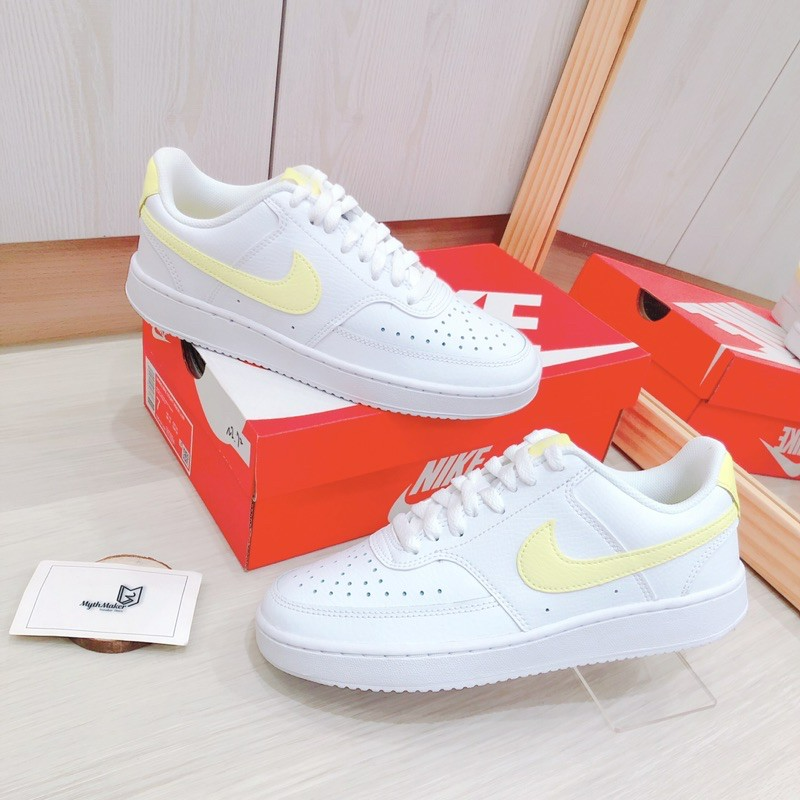 Giày Nike Court Vision Low 'White Light Zitron' CD5434-109 - Ảnh 3