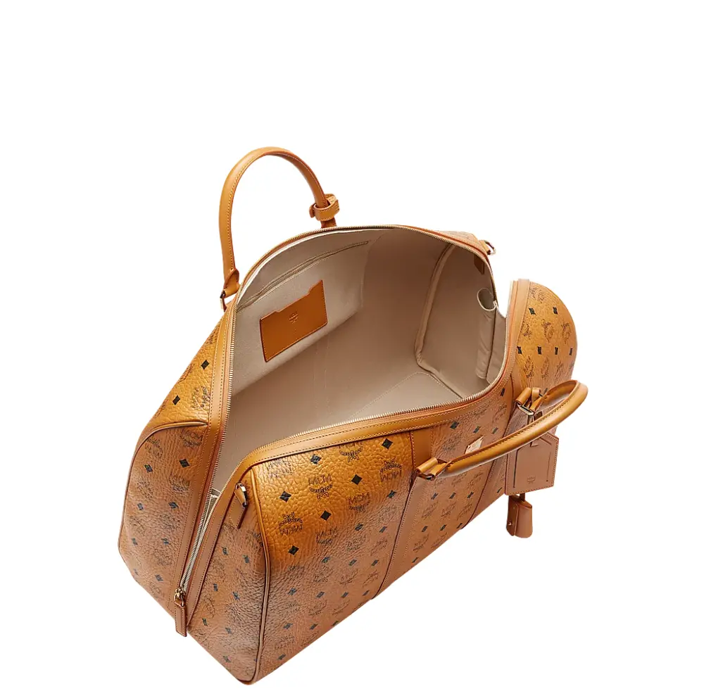 Túi MCM 50cm 20" Traveler Weekender In Visetos 'Cognac' MUV7AVY02CO001 - Ảnh 3