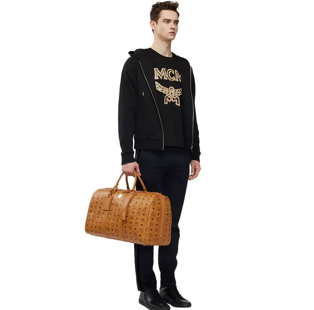 Alternative view of Túi MCM 50cm 20" Traveler Weekender In Visetos 'Cognac' MUV7AVY02CO001