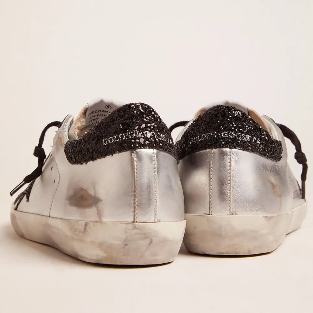Giày Golden Goose Superstar Silver Glitter GWF00101-F001003-60246 - Ảnh 3
