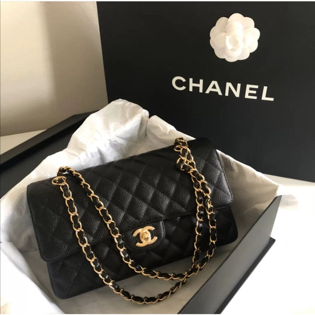 Túi Chanel Grained Gold Tone 'Black' A01113-Y01864-C3906 - Ảnh 3