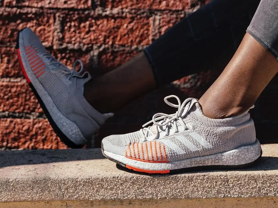 Giày Adidas PulseBoost HD J 'White Solar Red' EF0914 - Ảnh 5