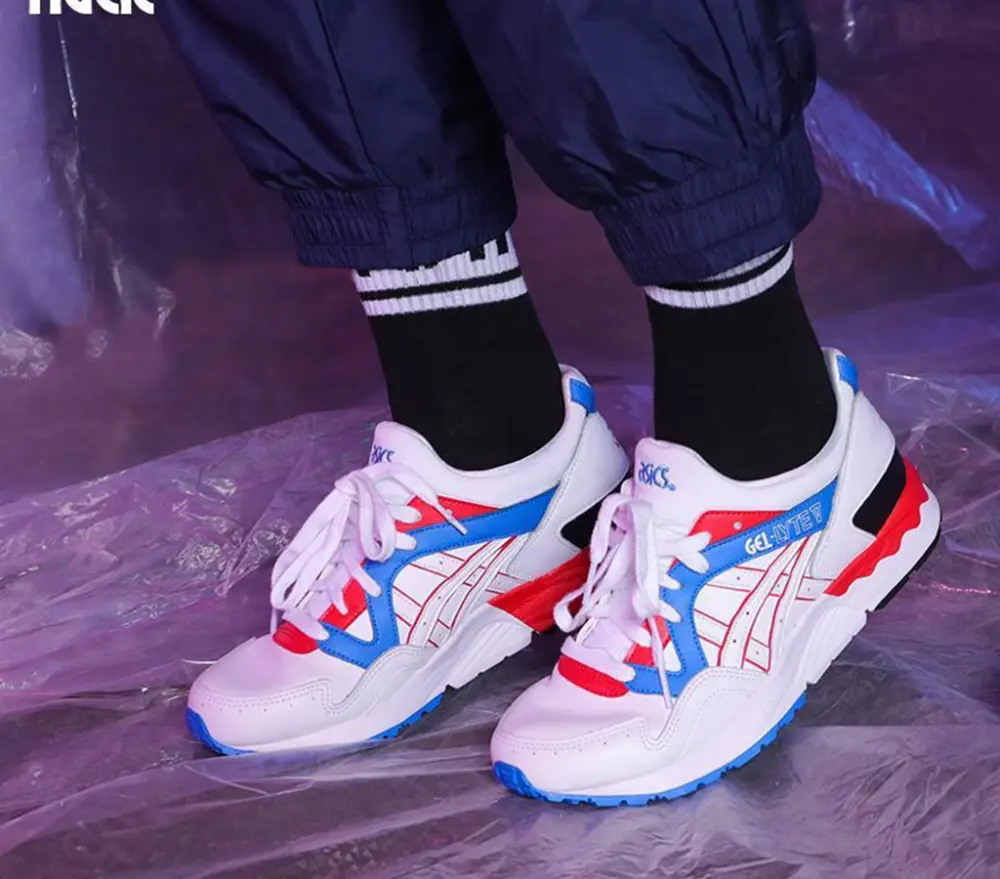 Giày Asics Gel-Lyte V 'White Blue Red' 1193A170-100 - Ảnh 3