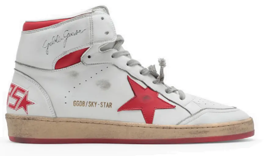 Giày Golden Goose Sky Star High 'White Red' GMF00230-F002190-10350