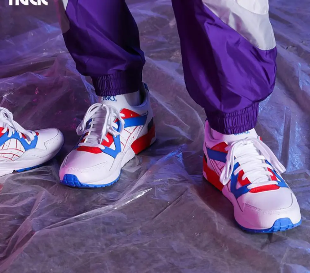 Alternative view of Giày Asics Gel-Lyte V 'White Blue Red' 1193A170-100
