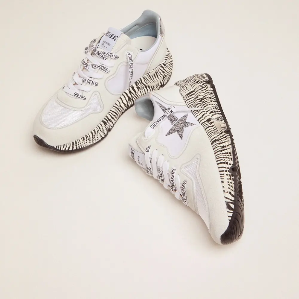 Alternative view of Giày Golden Goose Running Sole 'Zebra Print' GWF00126-F001408-10578