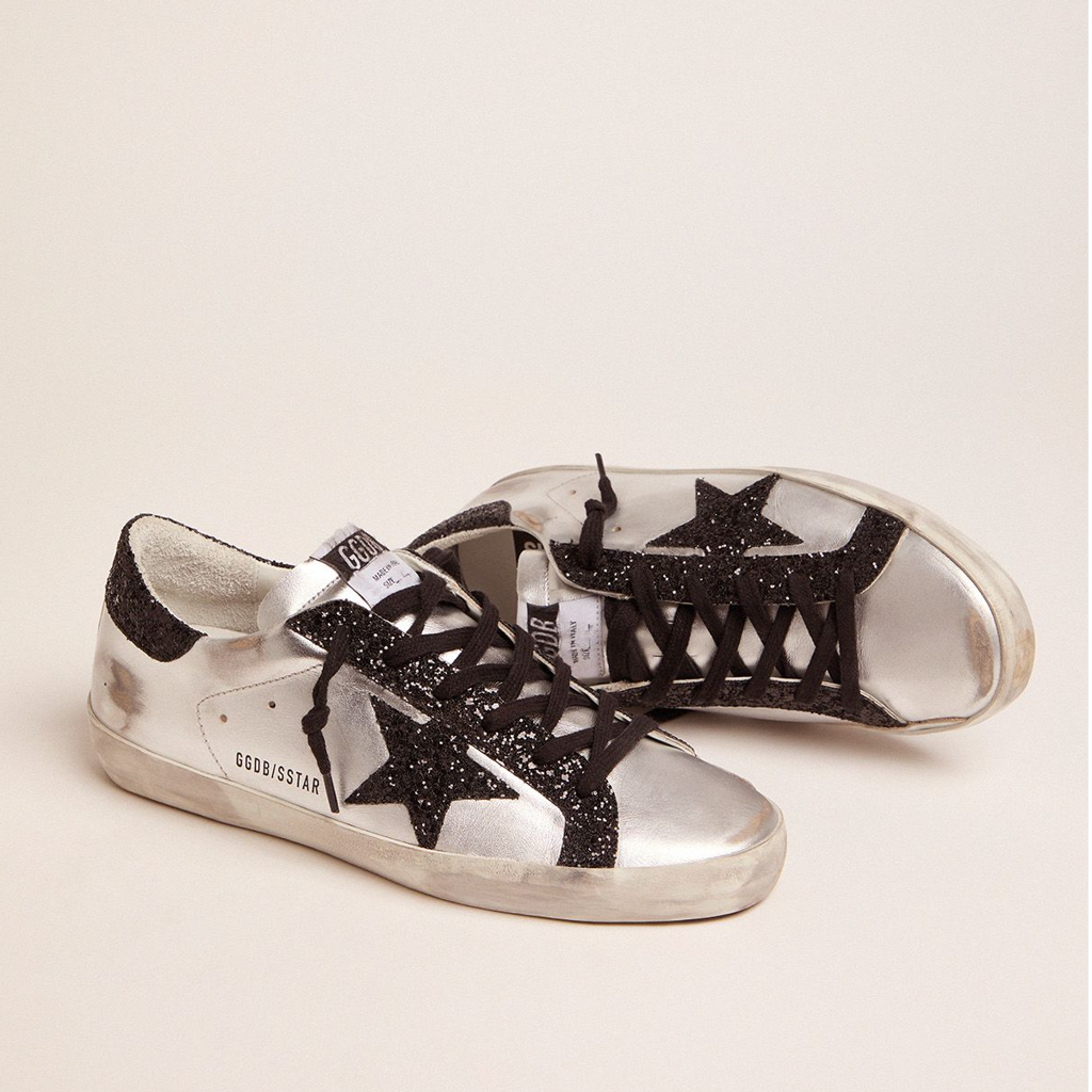 Giày Golden Goose Superstar Silver Glitter GWF00101-F001003-60246 - Ảnh 2