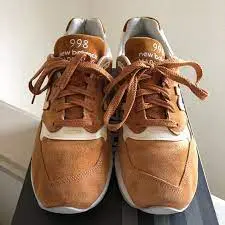 Giày New Balance Made in the USA Rust Brown White M998TCC - Ảnh 8