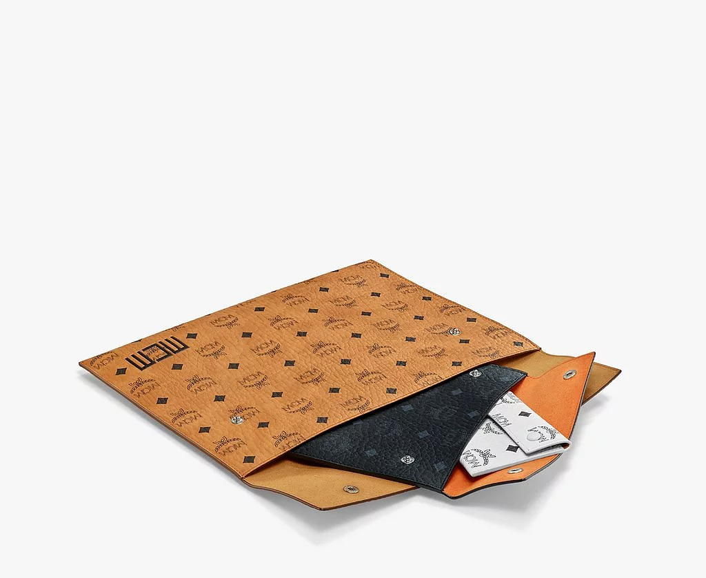 Túi MCM Medium Tri Pouch In Visetos 'Mix Cognac' MXZBSVI04CO001 - Ảnh 3