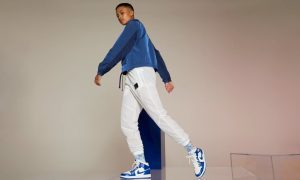 Alternative view of Giày Nike Air Jordan 1 Mid 'Kentucky Blue' BQ6472-104