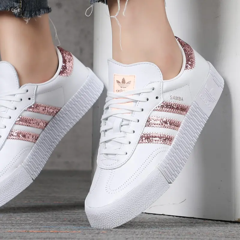 Giày Adidas Samba Rose Wmns 'Cloud White' FX3816 - Ảnh 5
