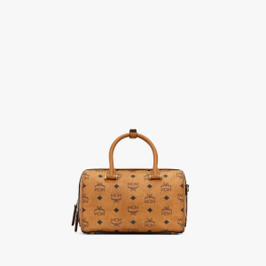 Alternative view of Túi MCM Essential Boston Bag in Visetos 'Original' MWBBASE01CO001