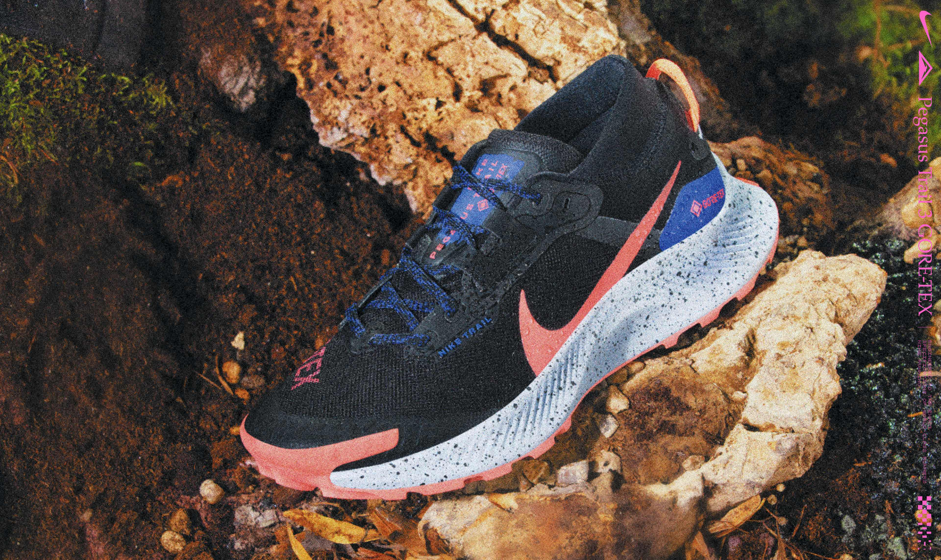 Giày Nike Pegasus Trail 3 GTX 'Black Flash Crimson' DC8794-002 - Ảnh 3