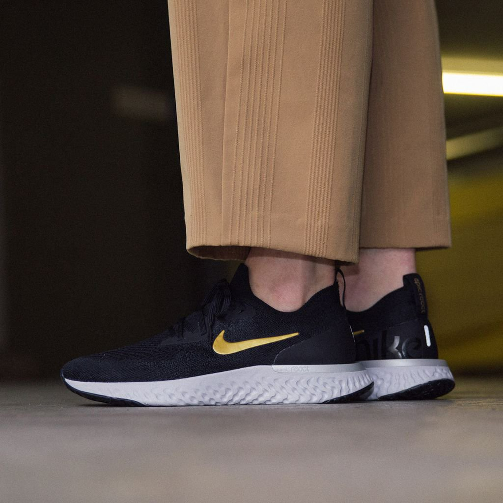 Giày Nike Wmns Epic React Flyknit 'Metallic Gold' AQ0070-013 - Ảnh 5