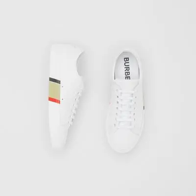Giày Burberry Bio-based Sole Leather Optic White 80311701 - Ảnh 3