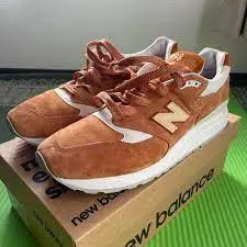 Giày New Balance Made in the USA Rust Brown White M998TCC - Ảnh 7