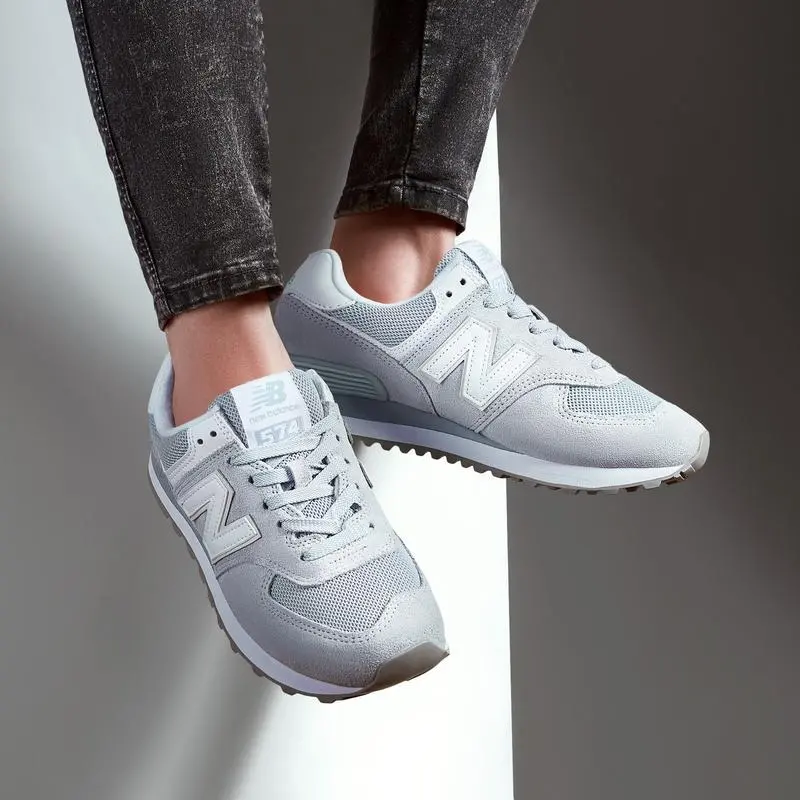 Giày New Balance Wmns 574 'Grey White' WL574OAA - Ảnh 5