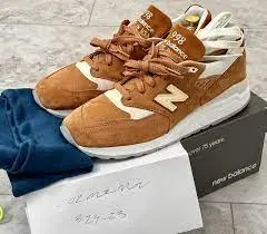 Giày New Balance Made in the USA Rust Brown White M998TCC - Ảnh 6