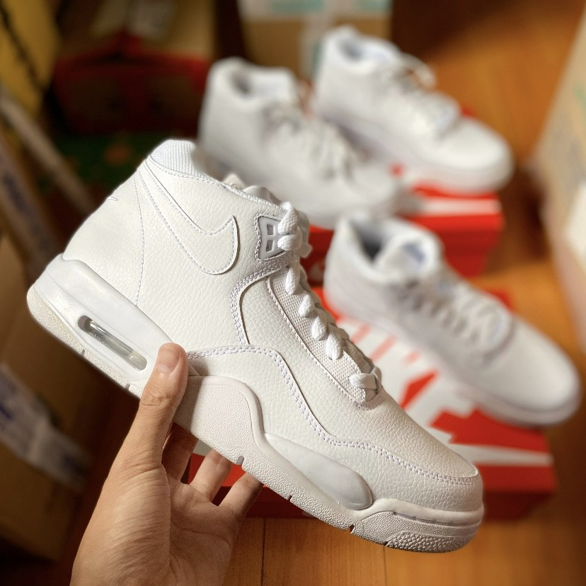 Giày Nike Flight Legacy 'Triple White' BQ4212-101 - Ảnh 4