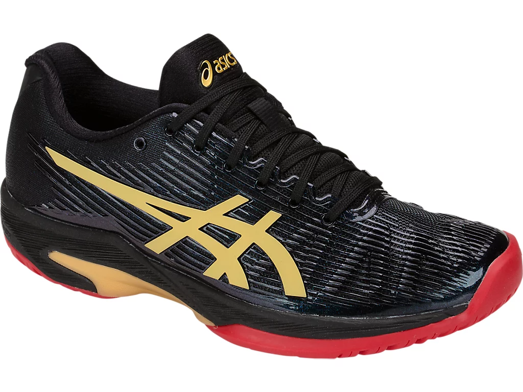 Giày Tennis Asics Solution Speed FF L.E 'Black Rich Gold' 1042A047-001 - Ảnh 2