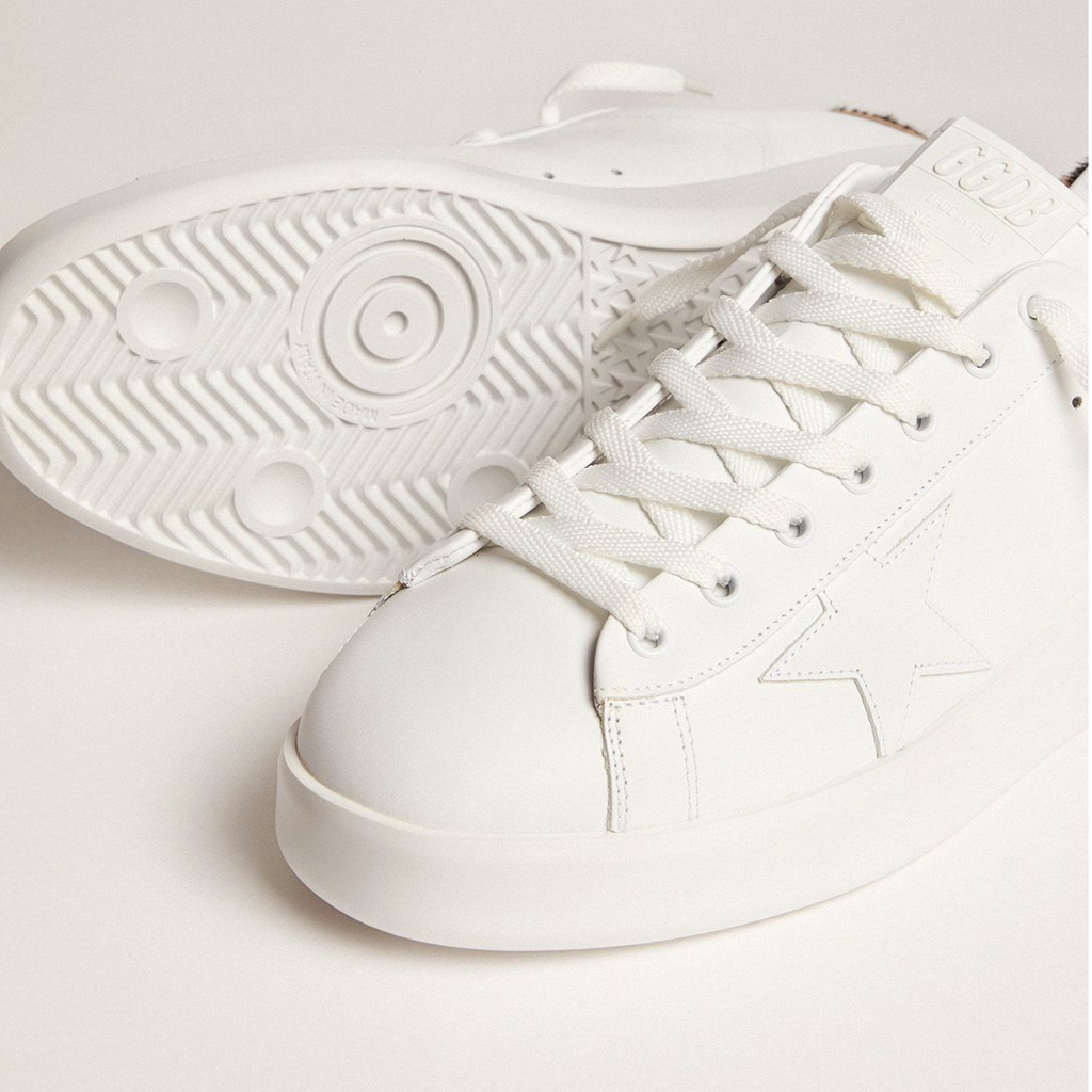 Giày Golden Goose Purestar White Leopard GMF00124-F000310-10269 - Ảnh 3