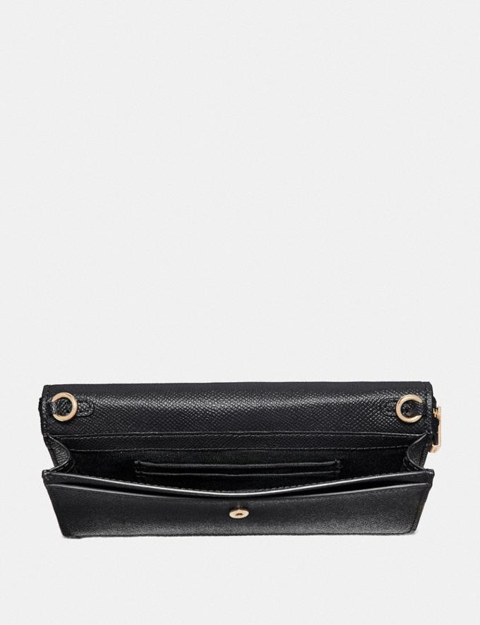 Túi Coach Foldover Wristlet 'Black Gold' F73793 - Ảnh 2