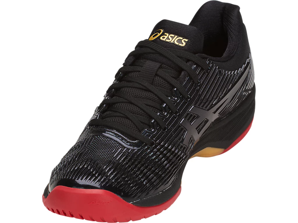 Giày Tennis Asics Solution Speed FF L.E 'Black Rich Gold' 1042A047-001 - Ảnh 3