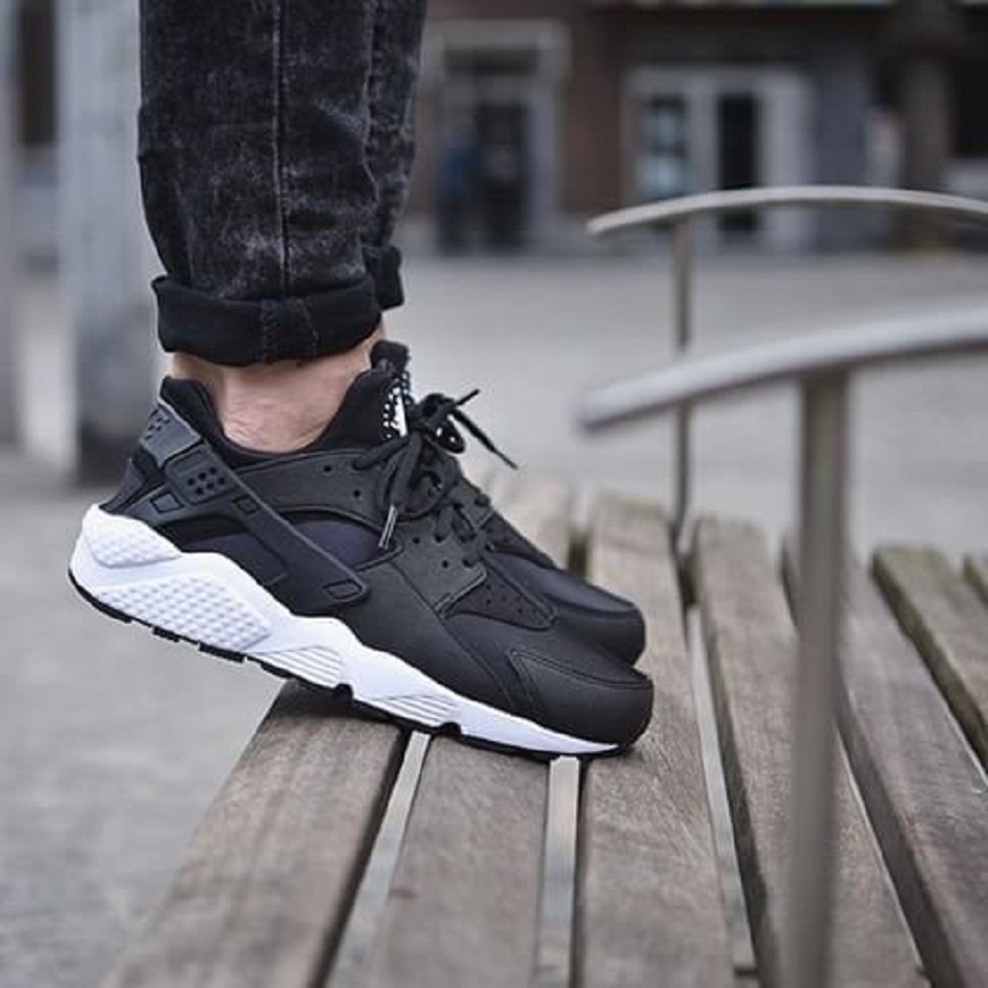 Giày Nike Wmns Air Huarache Run ‘Black White’ 634835-006 - Ảnh 3