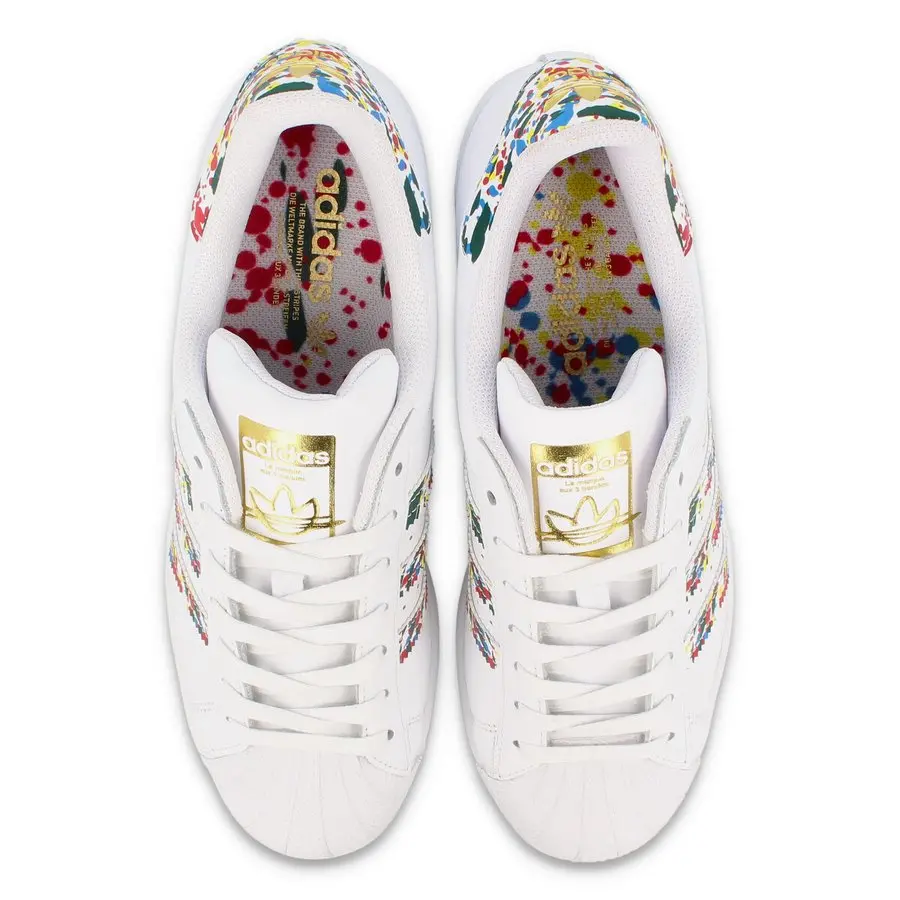 Giày Adidas Superstar White Splatter FX5540 - Ảnh 4