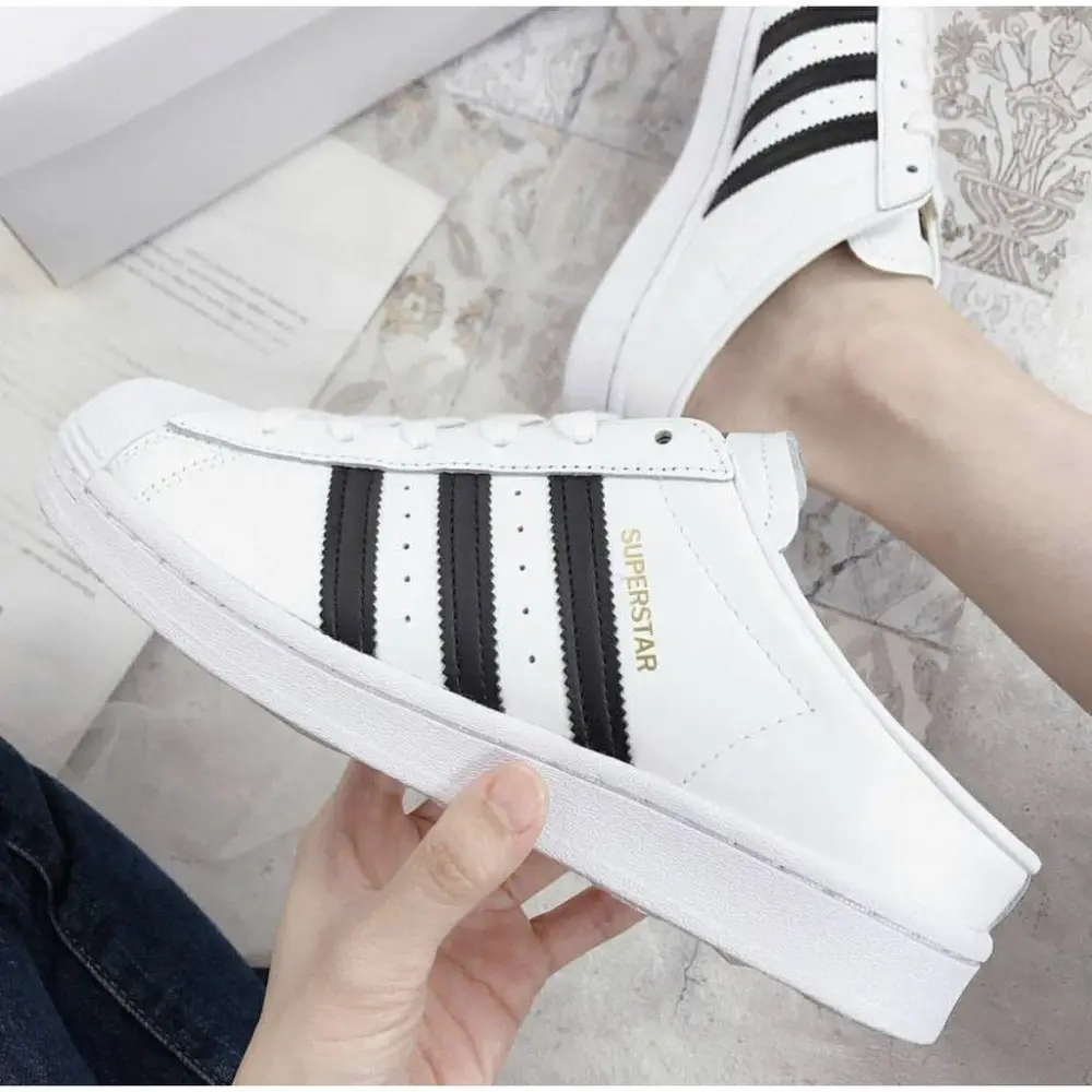 Giày Adidas Superstar Slip-On Backless Mule 'Cloud White' FX0527 - Ảnh 4