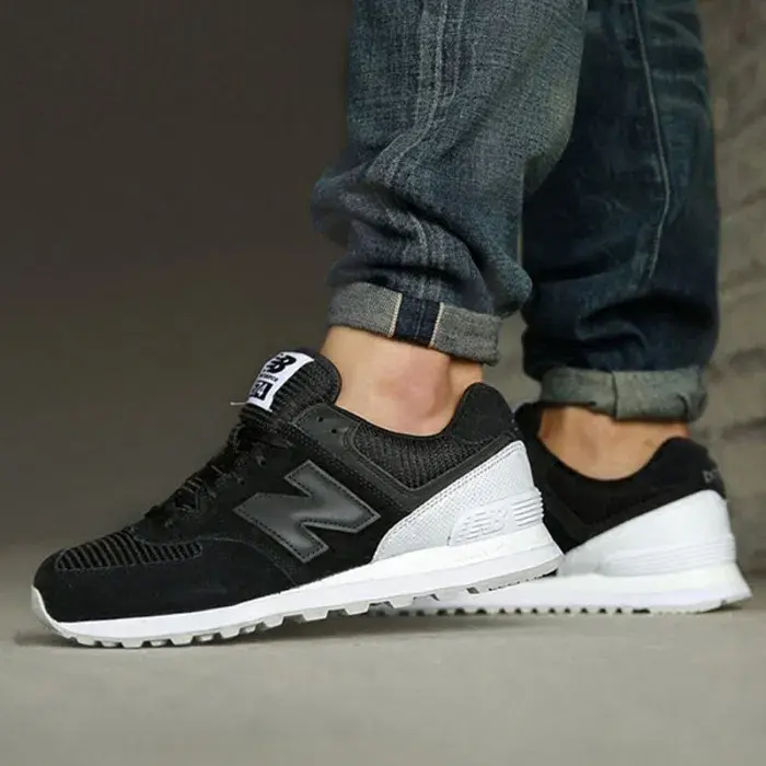 Giày New Balance 574 Black Classic ML574WA - Ảnh 4