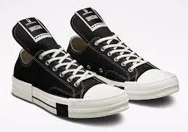 Giày Converse Rick Owens x DRKSHDW DRKSTAR Chuck 70 Low 'Black' 172347C - Ảnh 5