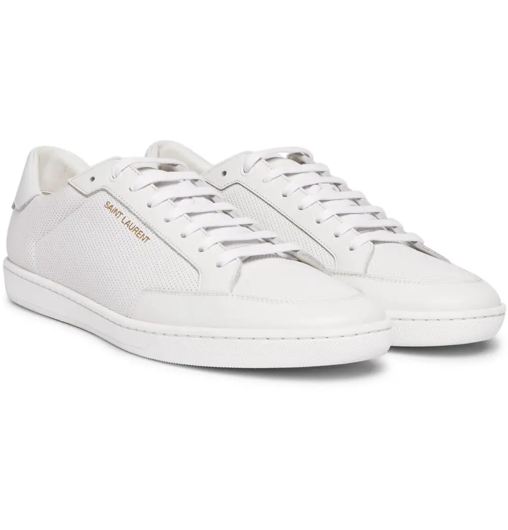 Alternative view of Giày Saint Laurent Court Classic SL10 Perforated White 6032231JZ109030
