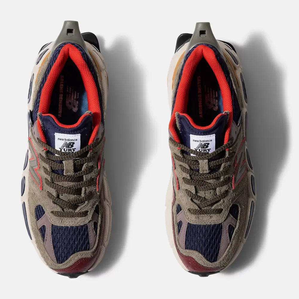 Giày New Balance Salehe Bembury x 574 YURT 'Team Forest Green' MS574YSB - Ảnh 4