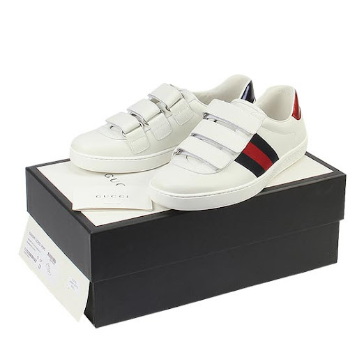 Giày Gucci New Ace Grip-Strap Low 'White' 548699-DOPE0-9095 - Ảnh 3