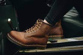 Giày Dr. Martens 1460 Crazy Horse Leather Lace Up Boots 'Brown' 11822200 - Ảnh 5