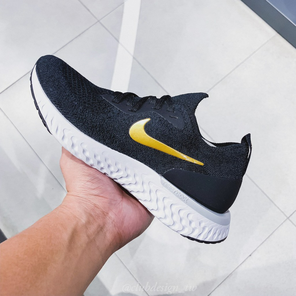 Giày Nike Wmns Epic React Flyknit 'Metallic Gold' AQ0070-013 - Ảnh 2
