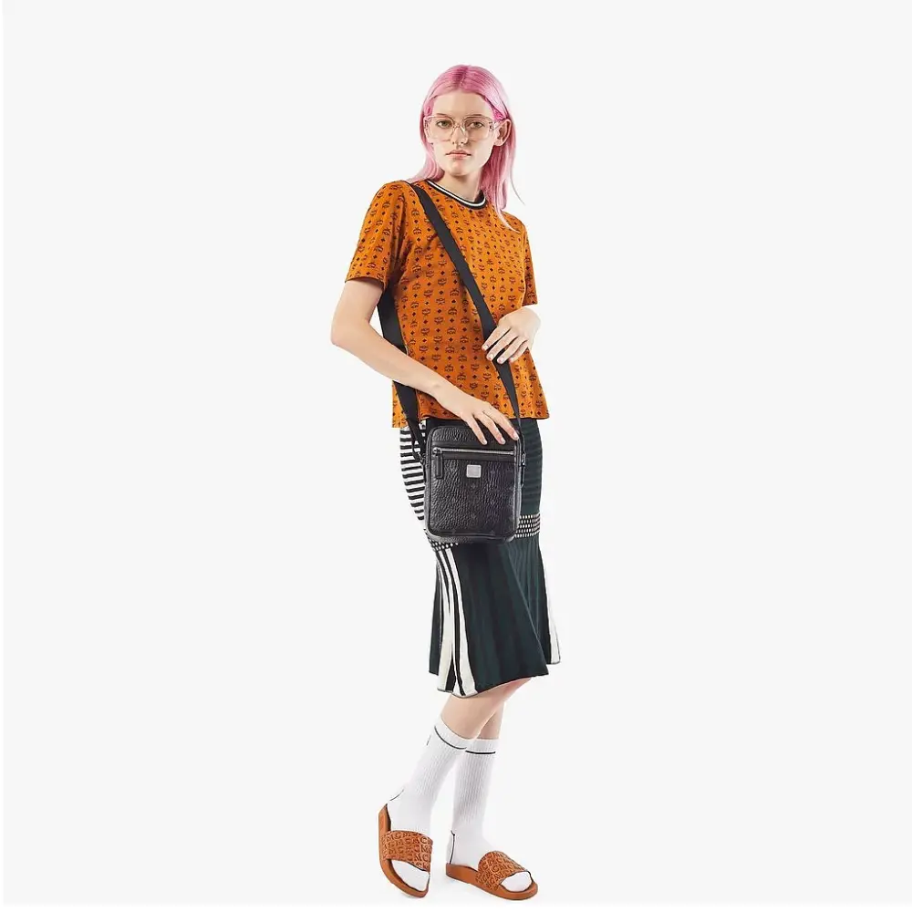 Alternative view of Túi MCM Mini NS Klassik Crossbody In Visetos 'Black' MMRAAKC04BK001