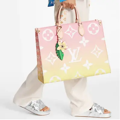 Túi Louis Vuitton OnTheGo GM Other Monogram Canvas Light Pink M57641 - Ảnh 3