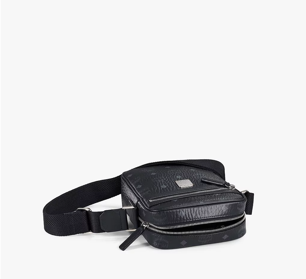 Túi MCM Mini NS Klassik Crossbody In Visetos 'Black' MMRAAKC04BK001 - Ảnh 5