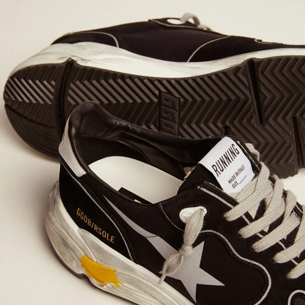 Giày Golden Goose Running Sole 'Black Silver Star' GMF00126-F000326-90178 - Ảnh 3