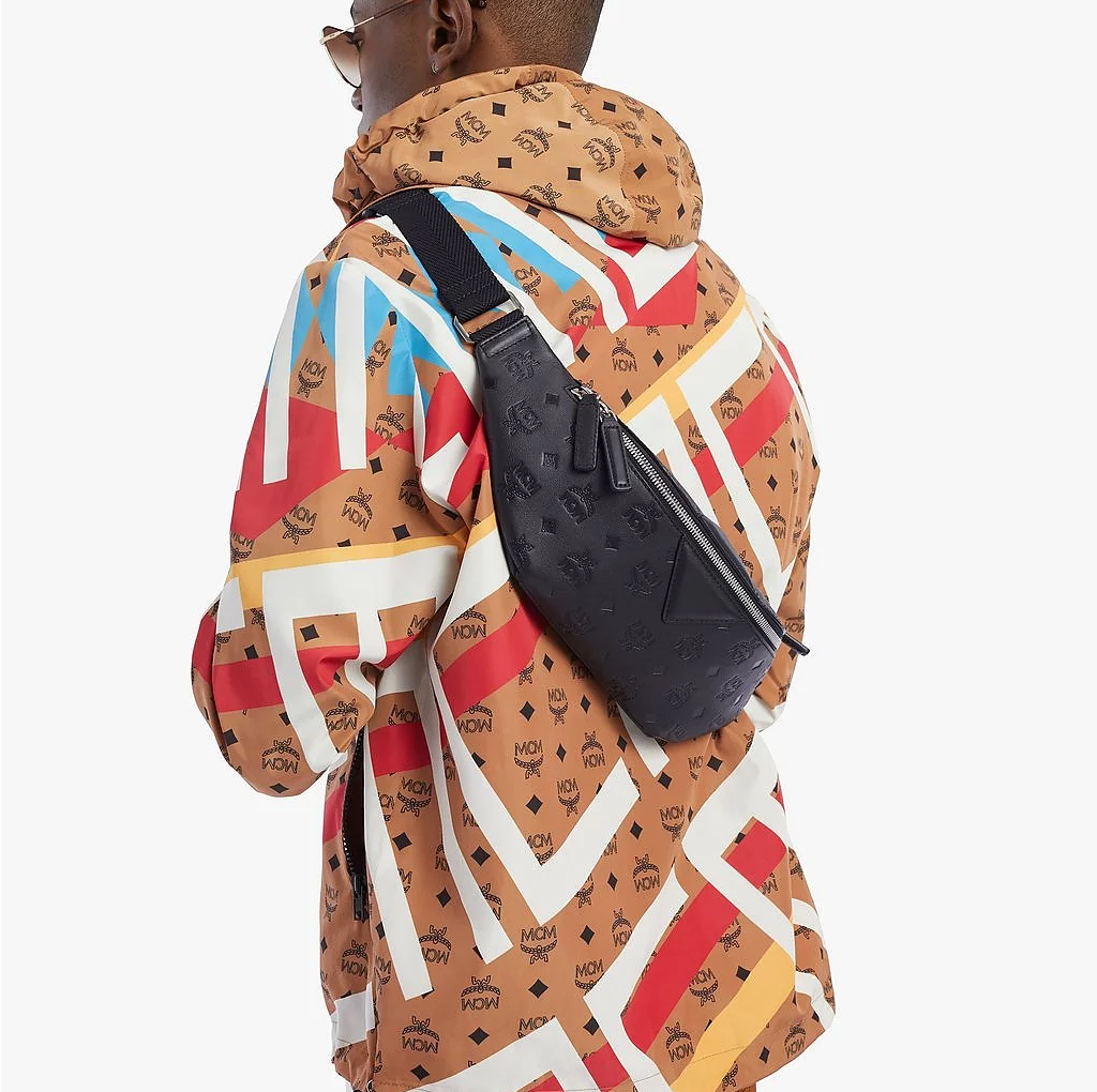 Túi MCM Medium Fursten Belt Bag In Monogram Leather 'Black' MMZAAFI07BK001 - Ảnh 4