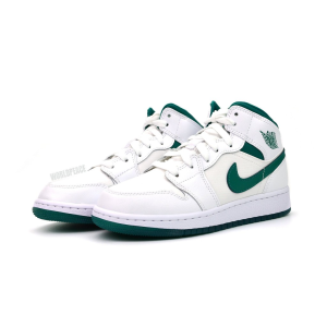 Alternative view of Giày Nike Air Jordan 1 Mid SE GC GS 'White Mystic Green' CD6760-103