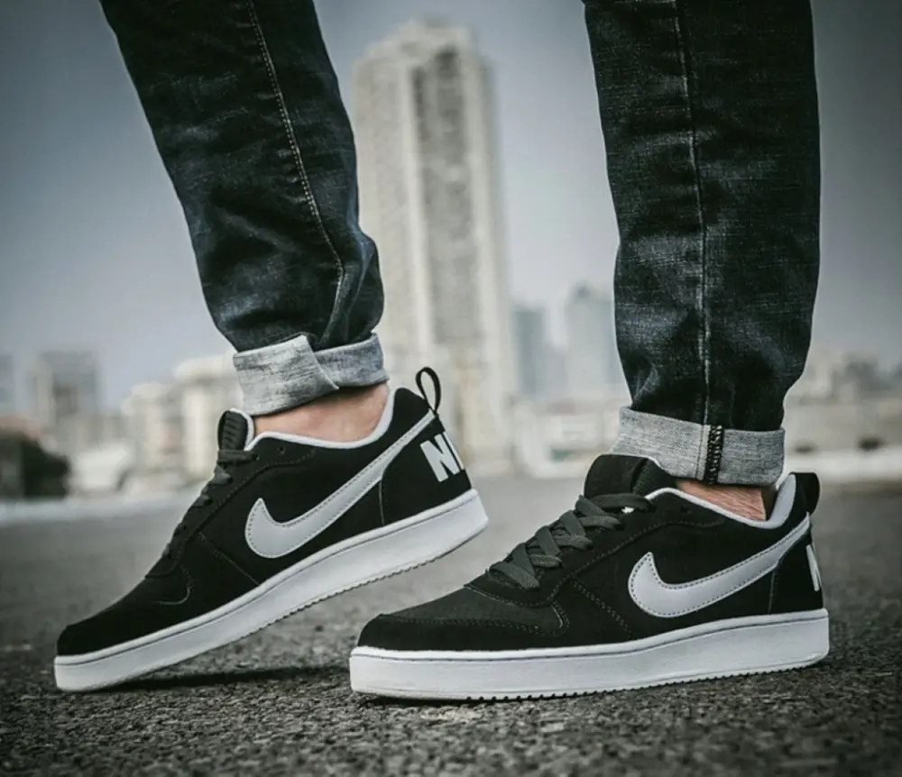 GIày Nike Court Borough Low 'Black White' 838937-010 - Ảnh 5