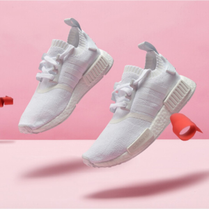 Alternative view of Giày Adidas Wmns NMD_R1 PK 'Running White' CQ2040