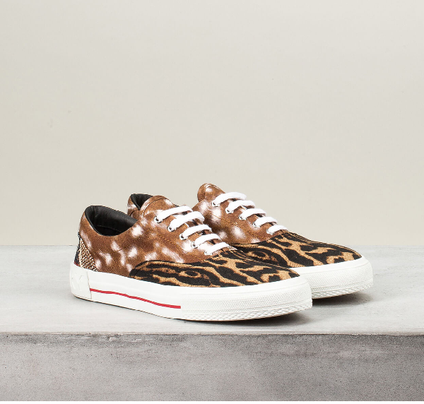 Giày Burberry Mixed Animal-print Skate 'Brown' 8024906 - Ảnh 4