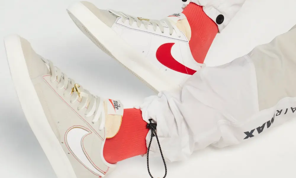 Giày Nike Blazer Low '77 Grey White Removable Swoosh DH4370-002 - Ảnh 6
