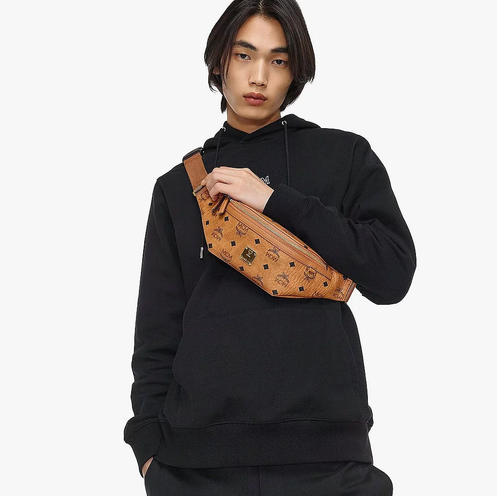 Túi MCM Small Fursten Belt Bag In Visetos Cognac MMZAAFI04CO001 - Ảnh 4