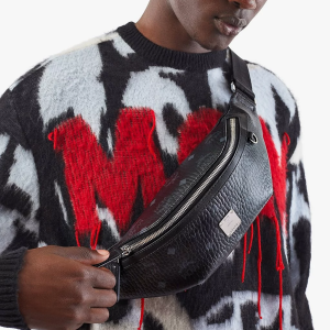 Alternative view of Túi MCM Small Fursten Belt Bag In Visetos 'Black' MMZAAFI04BK001