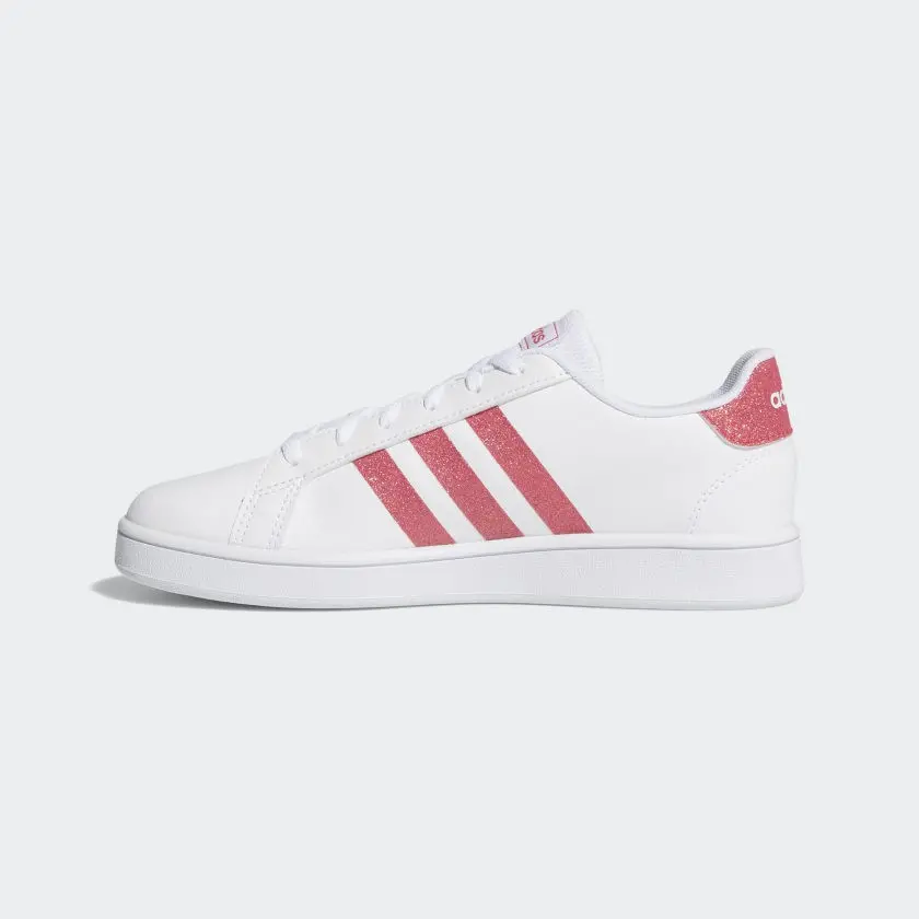 Giày Adidas Grand Court J 'White Real Pink' EG5136 - Ảnh 4